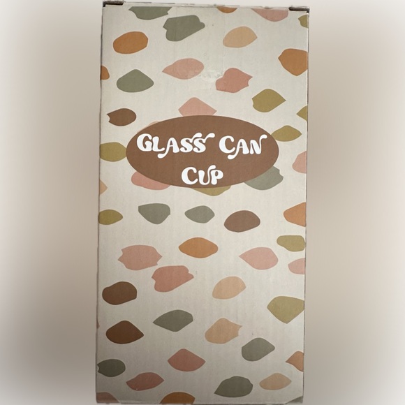 GLASS CAN CUP 16oz; NWOT - Picture 1 of 7